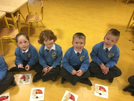 Junior Infants Room 5: I taste with my tongue.