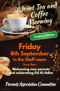 Joint Tea and coffee morning flyer